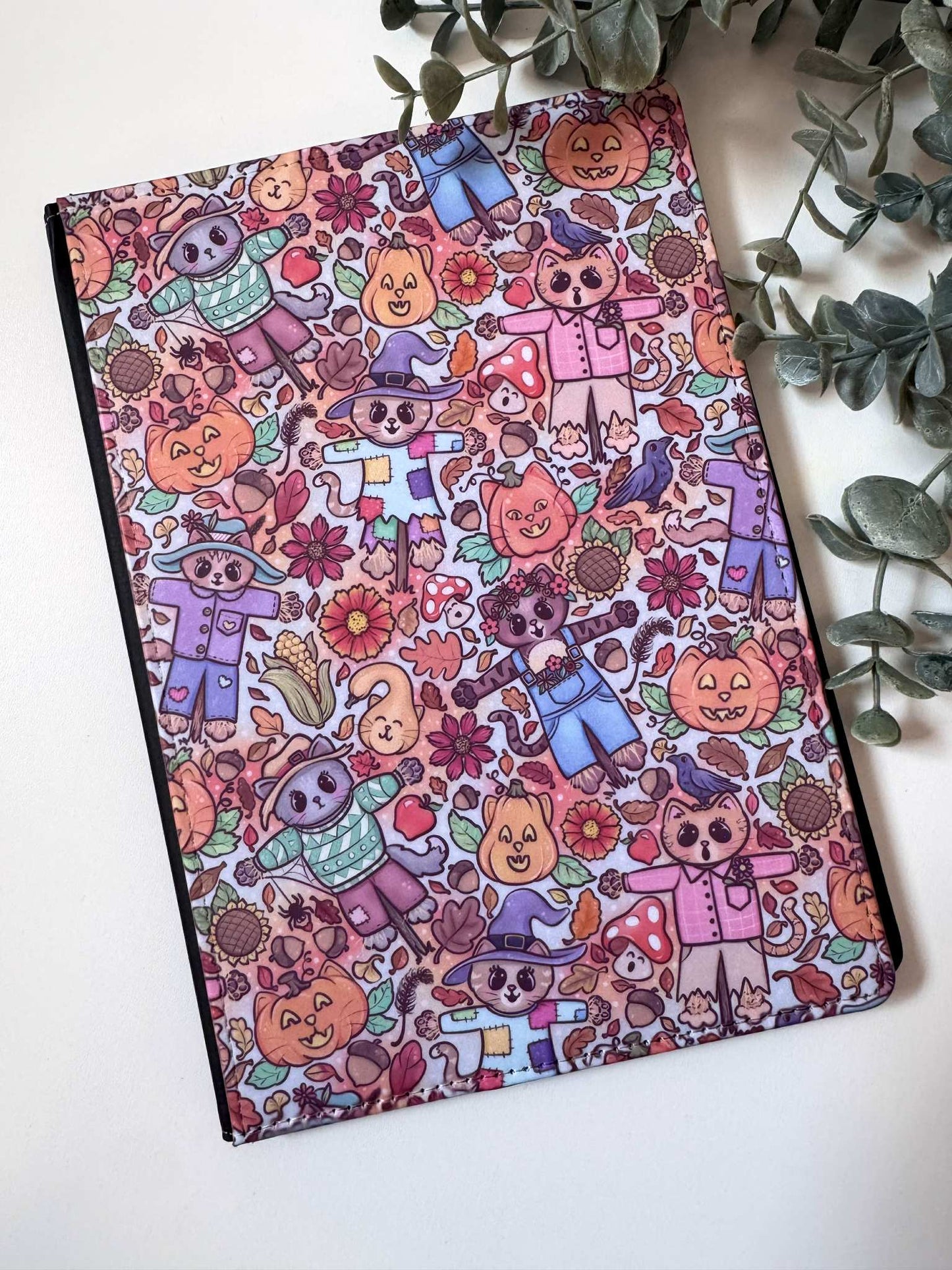 Cat Scarecrows Reusable Journal
