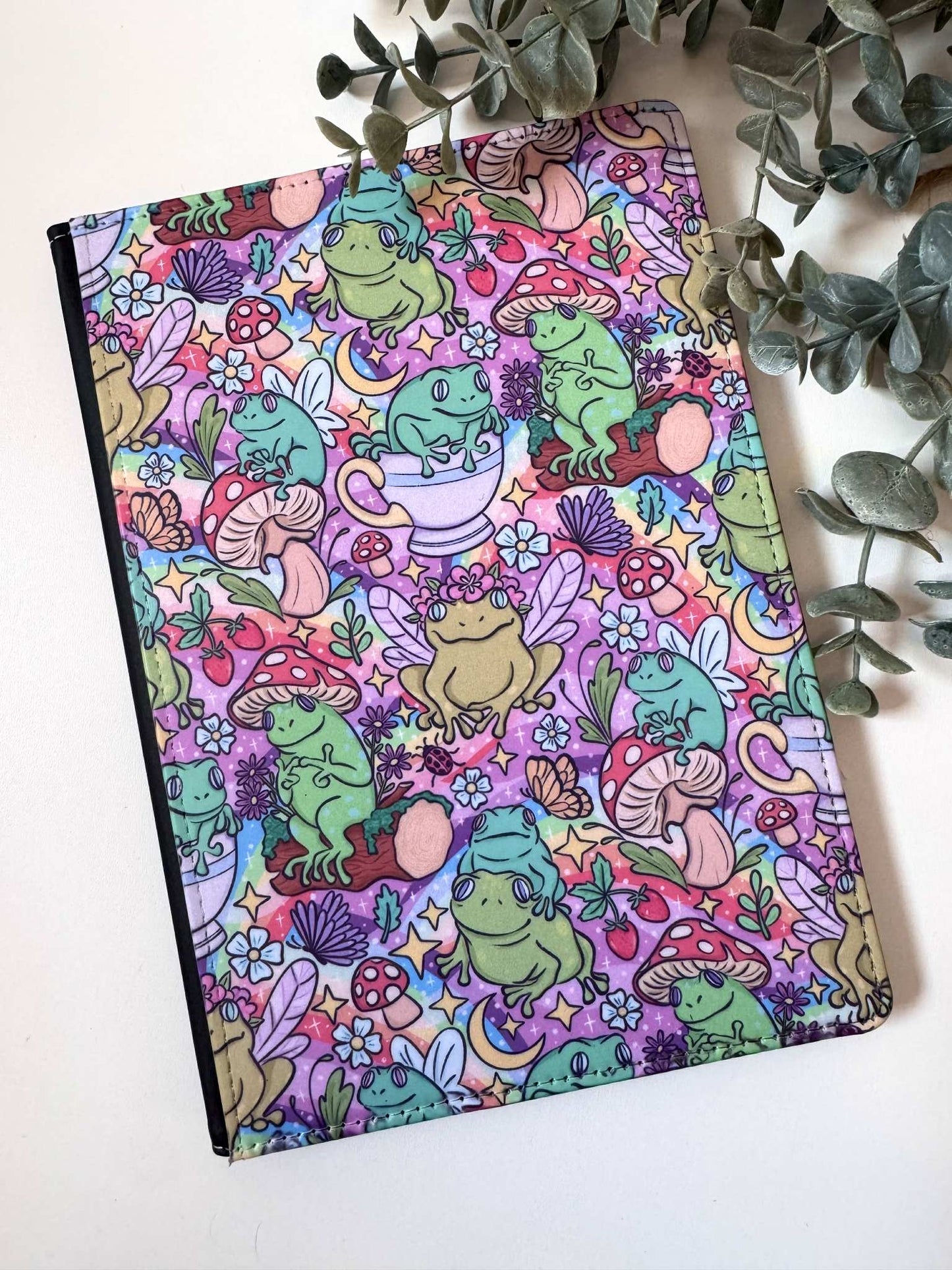 Cottagecore Frogs Reusable Journal