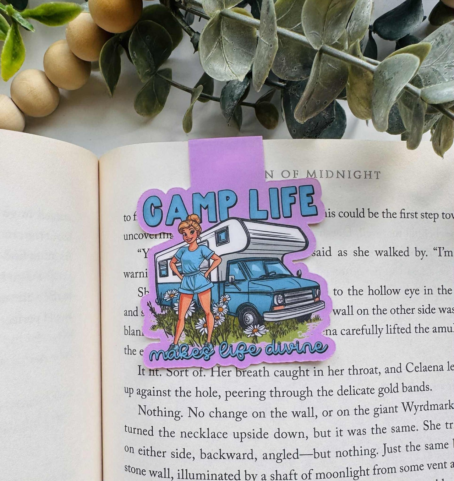 Camp Life Magnetic Bookmark