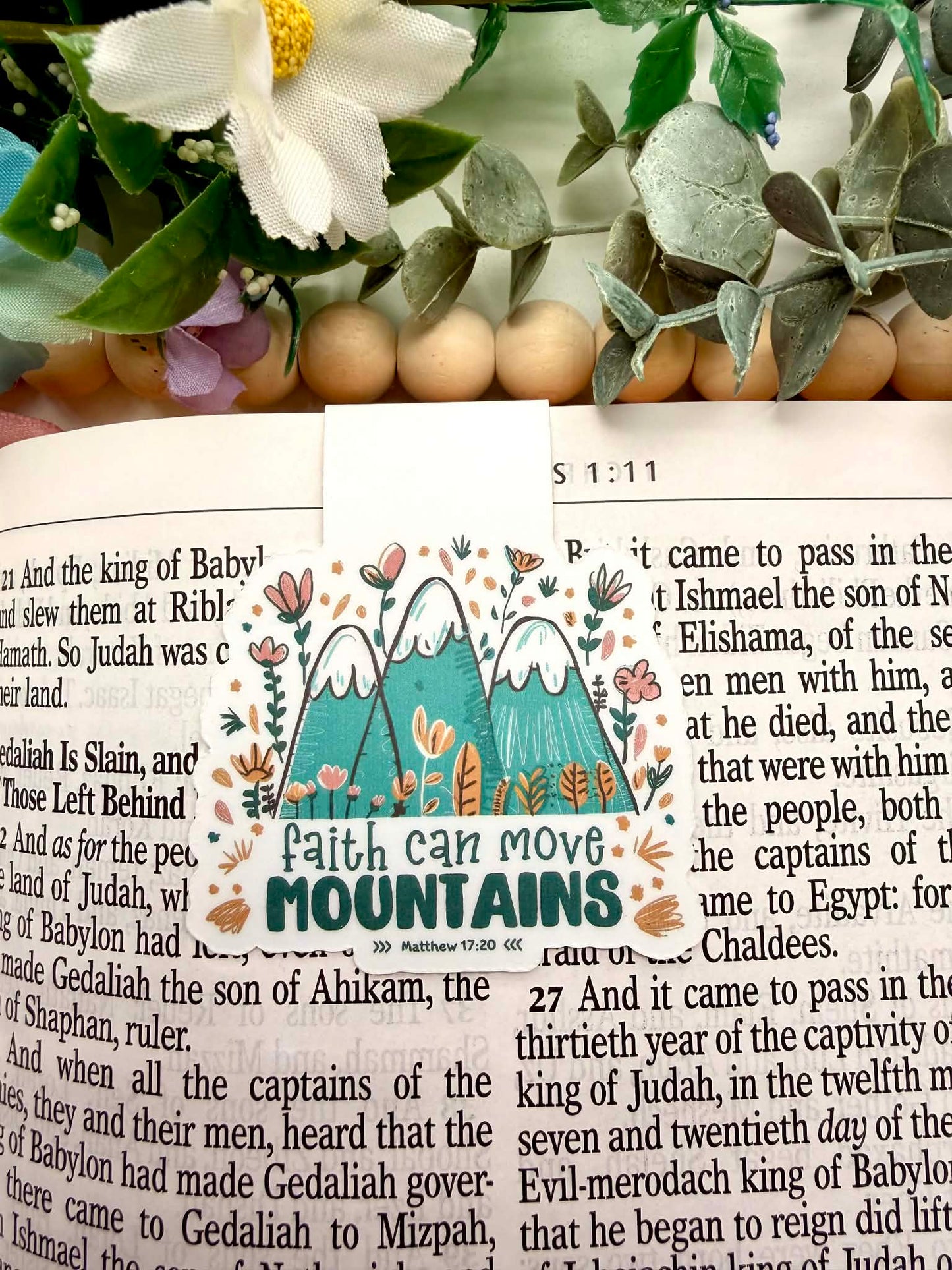 Faith Can Move Mountains Magnetic Bookmark