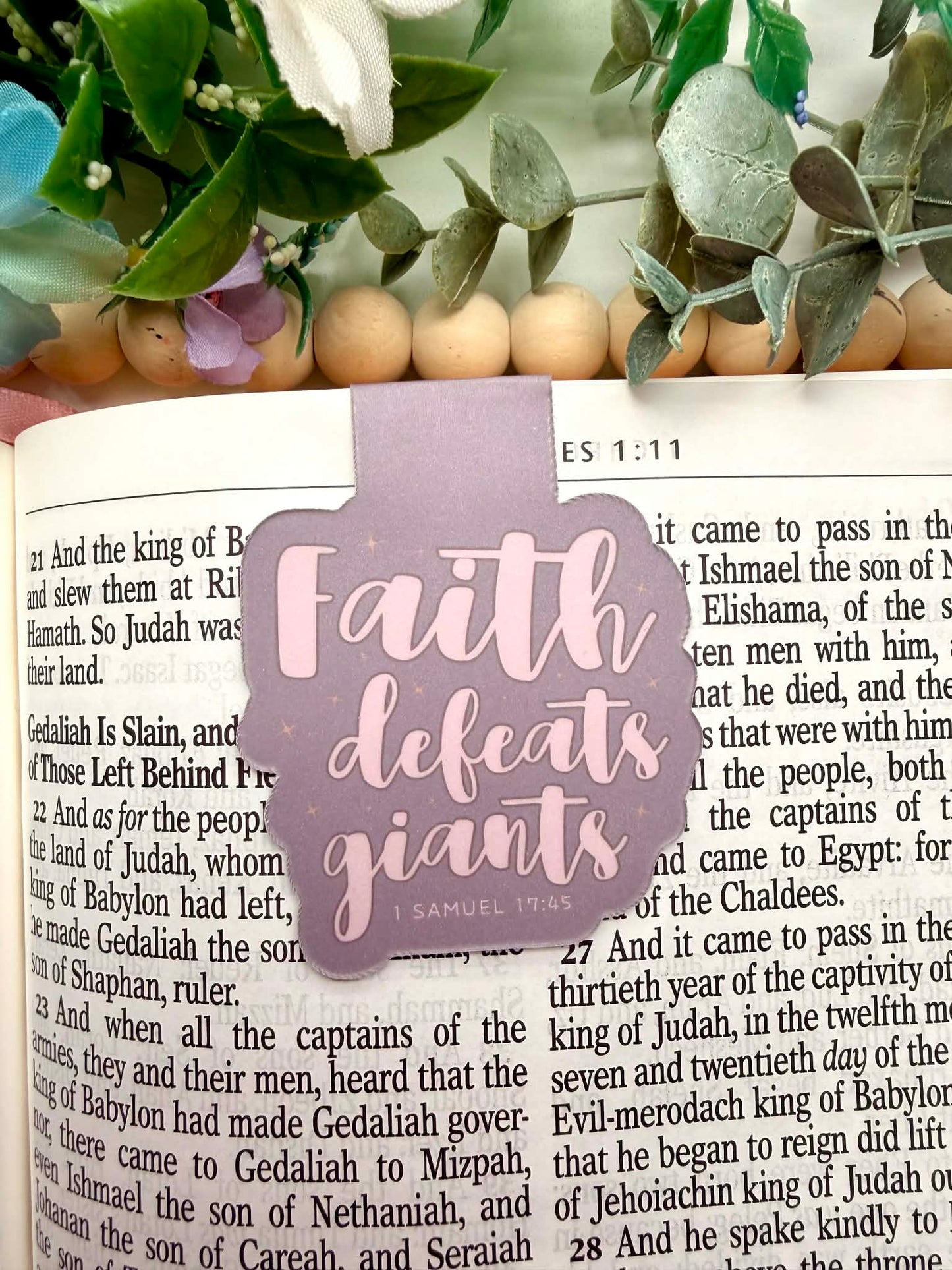 Faith Defeats Giants Magnetic Bookmark
