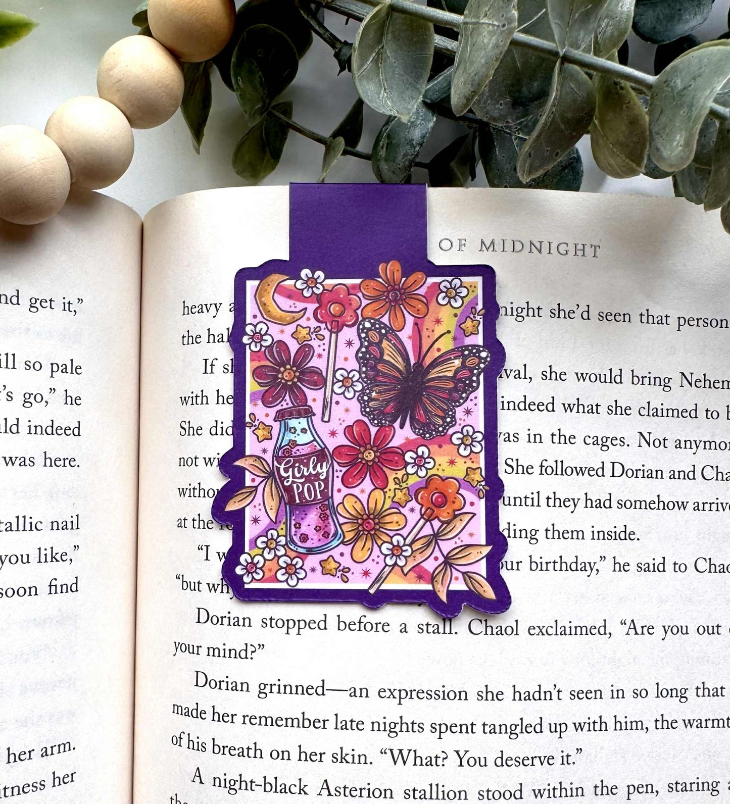 Girly Pop Magnetic Bookmark