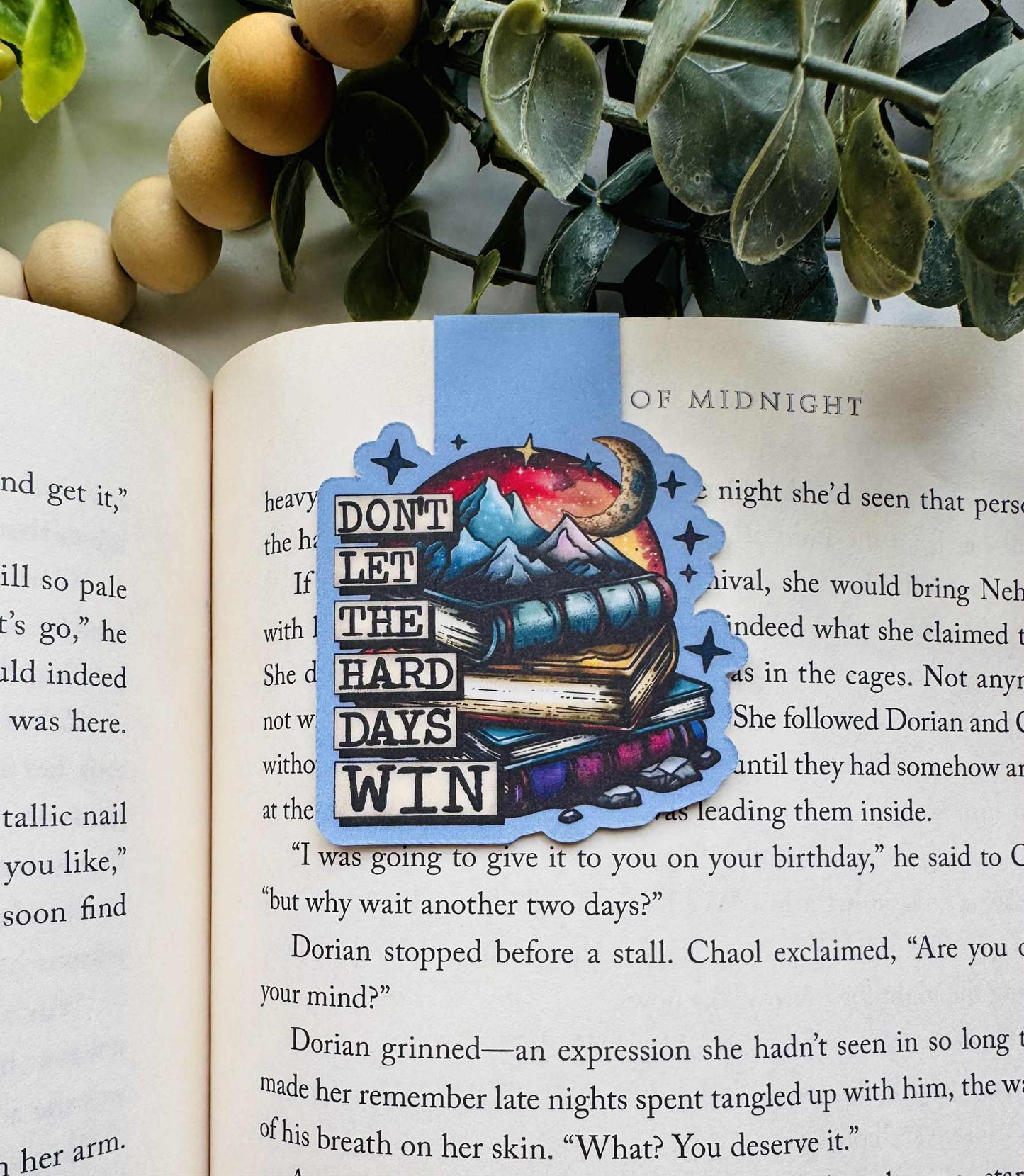 Don't Let The Hard Days Win Magnetic Bookmark