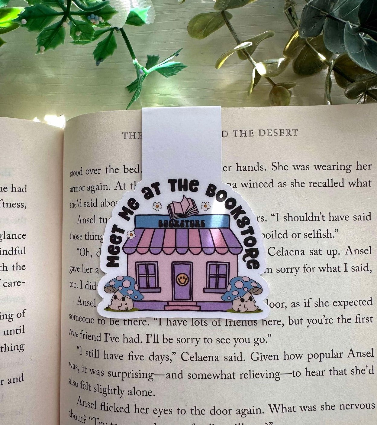 Meet Me At The Bookstore Magnetic Bookmark