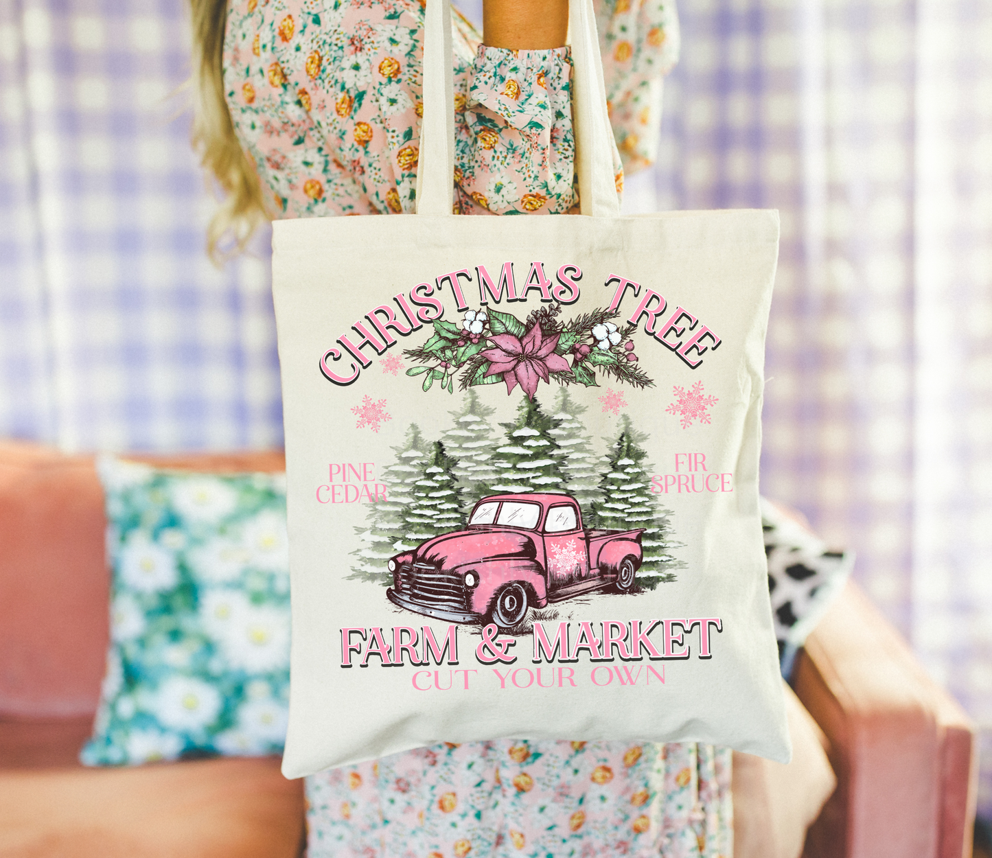 Christmas Tree Farm & Market Tote Bag