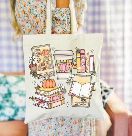 Autumn The Reader Tote Bag