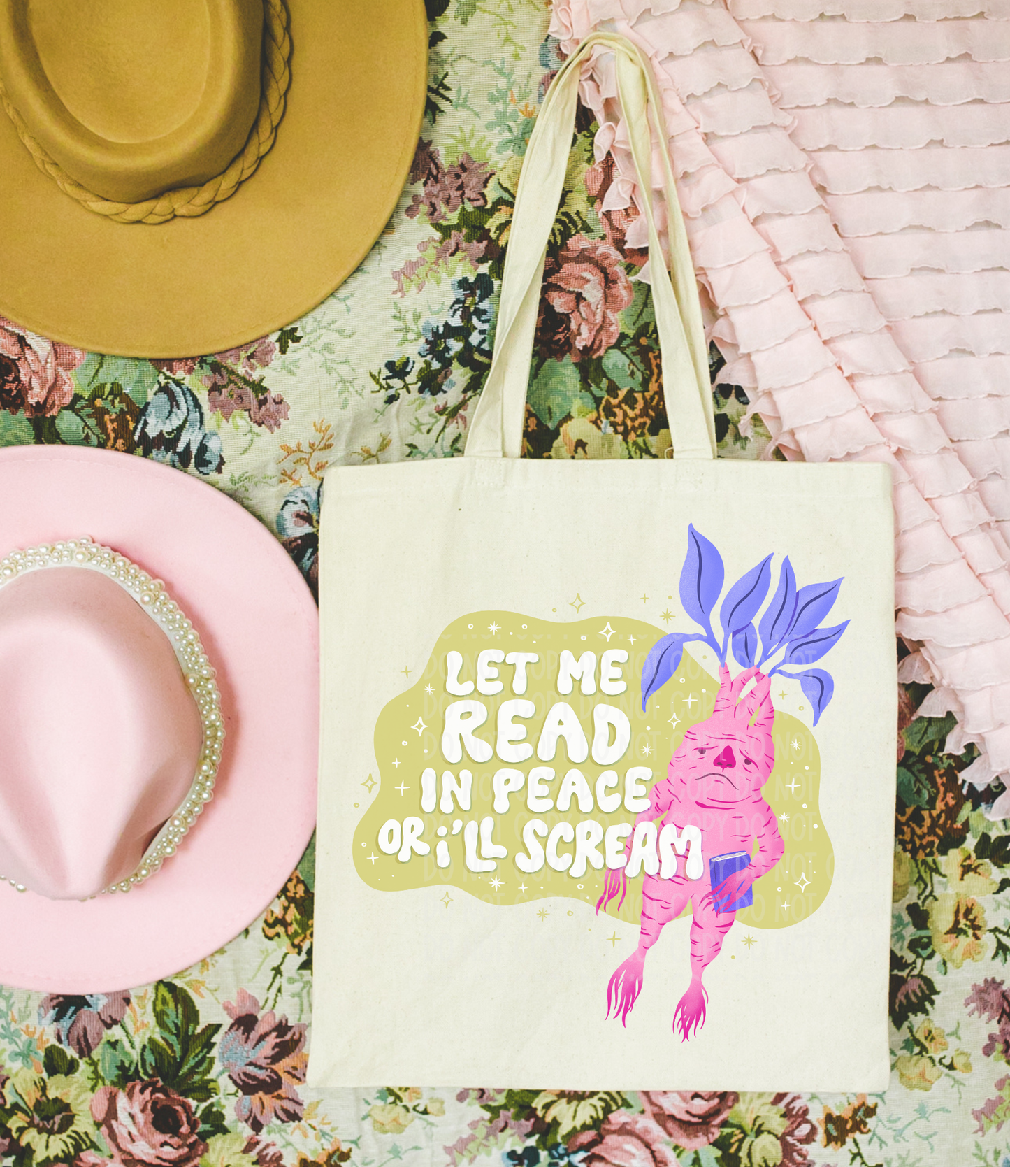 Let Me Read In Peace Tote Bag