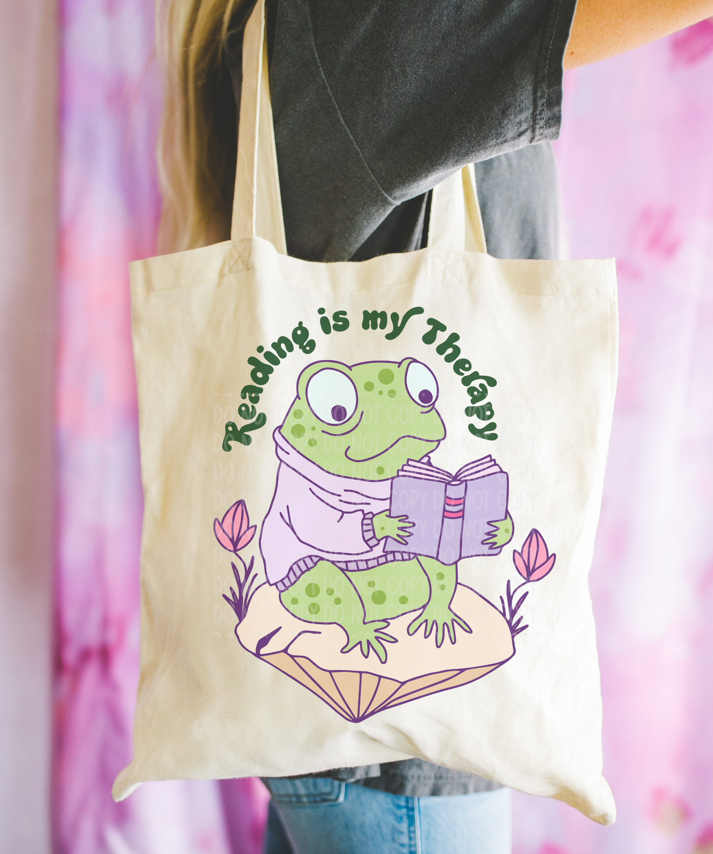 Reading Is My Therapy Tote Bag