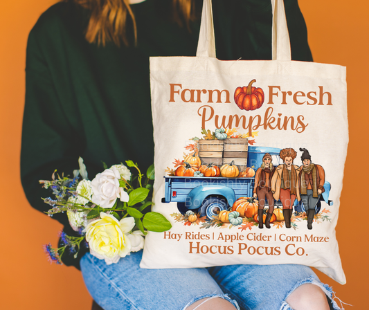 Farm Fresh Pumpkins Tote Bag