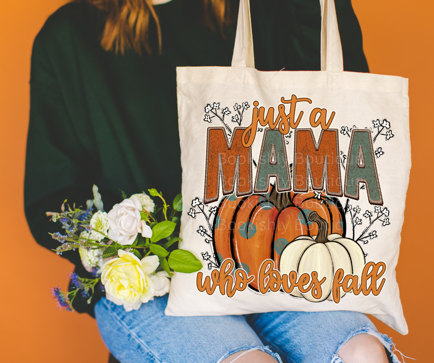 Just A Mama Who Loves Fall Tote Bag