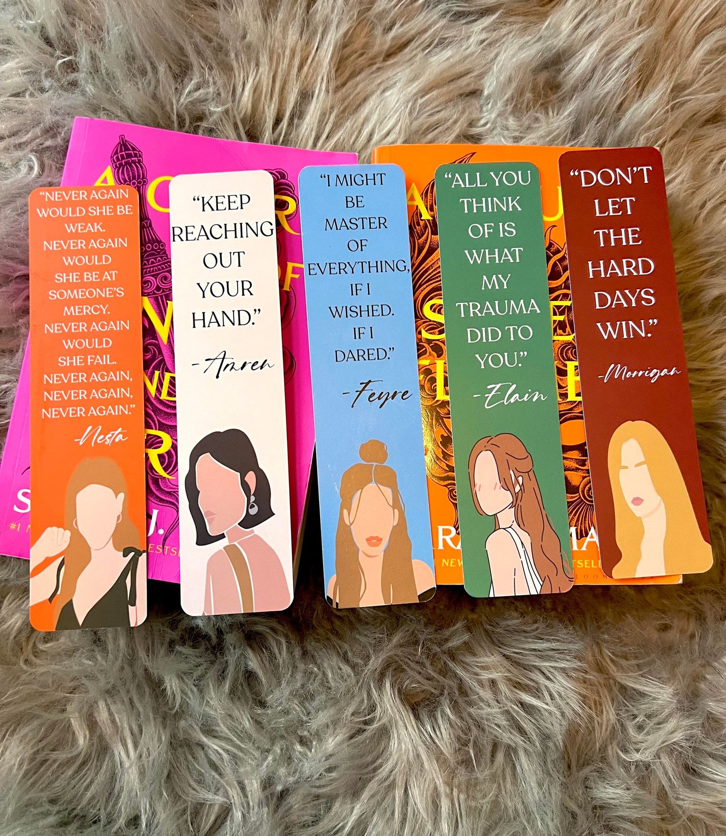 Quoted Acotar Bookmark Set Of 5