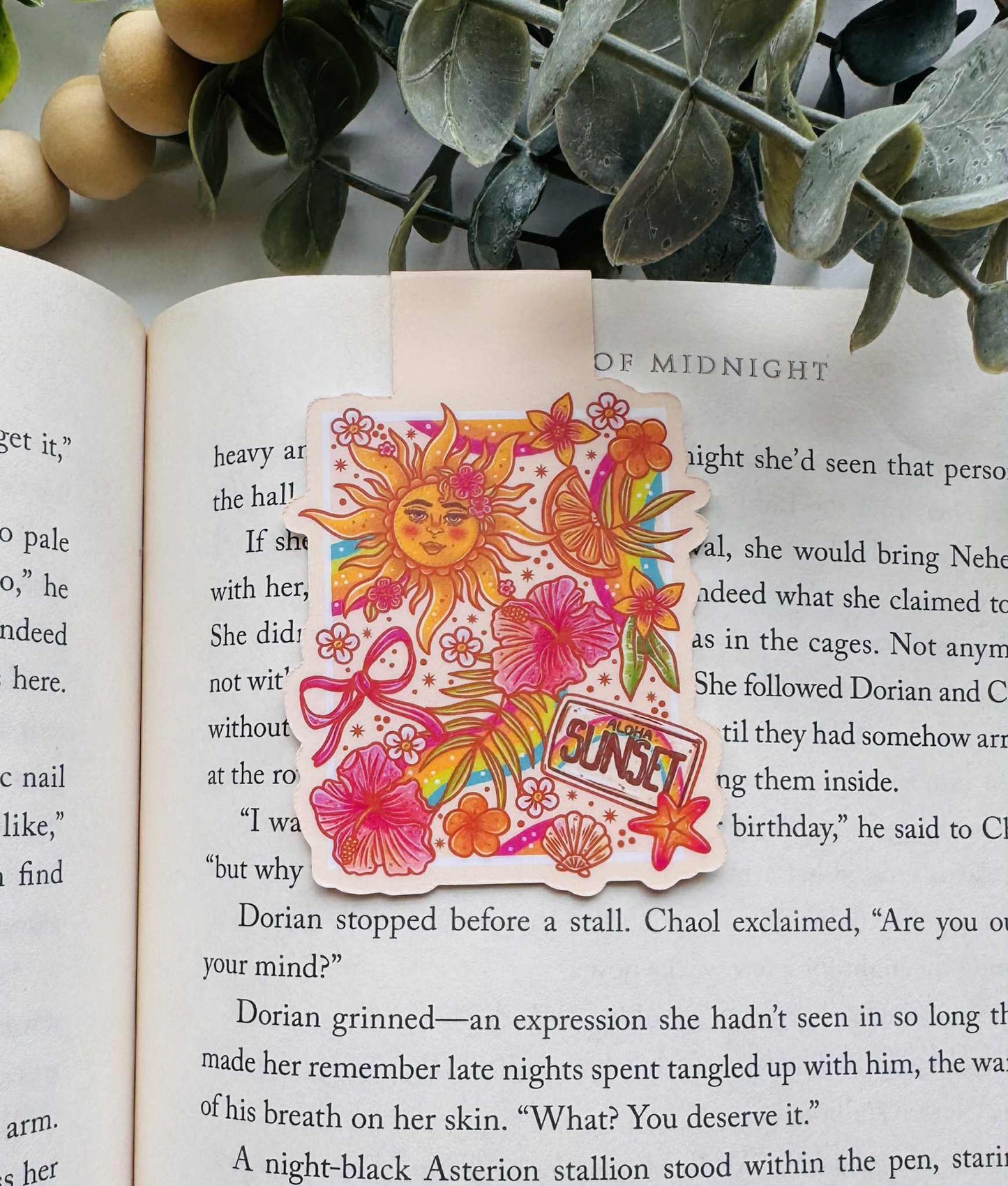 Aloha Sunset Magnetic Bookmark
