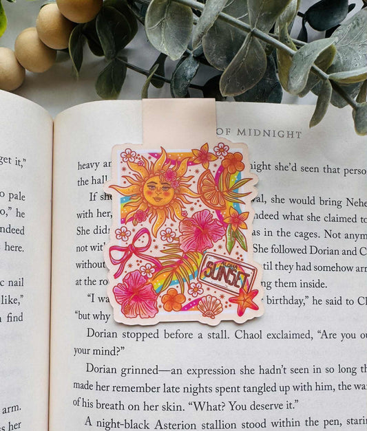 Aloha Sunset Magnetic Bookmark