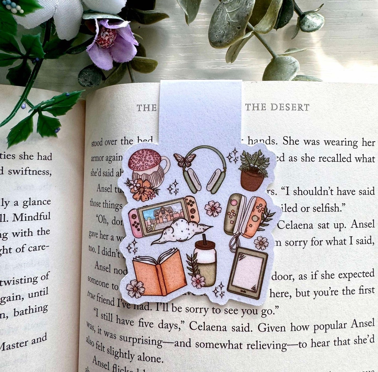 Cozy Reader Magnetic Bookmark