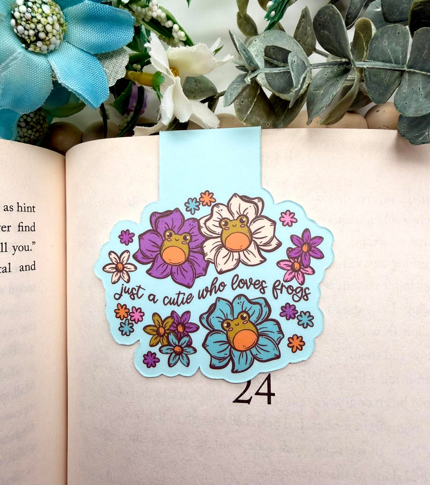 Just A Girl Who Loves Frogs Magnetic Bookmark
