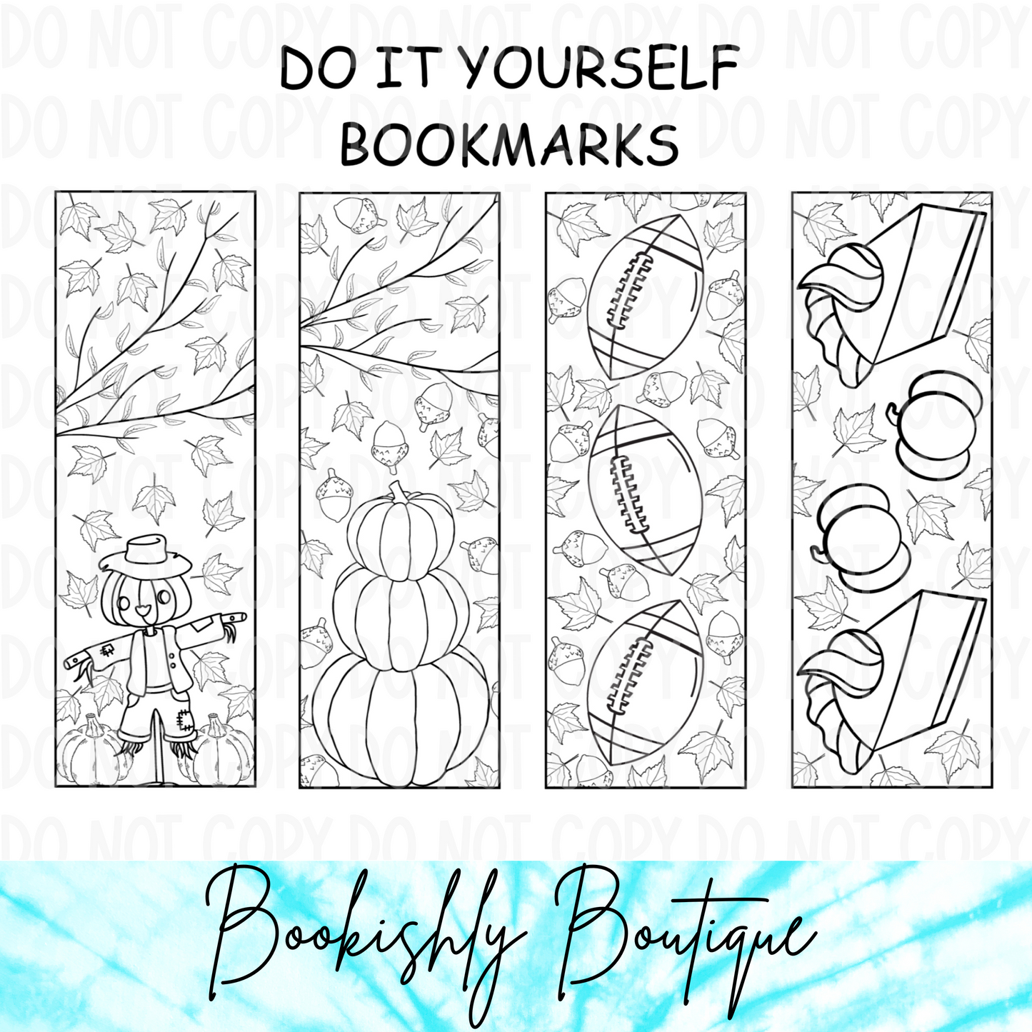 Fall And Football DIY Bookmark Kit