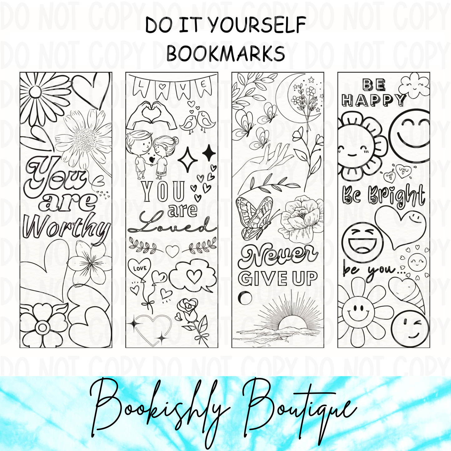 Be Happy DIY Bookmark Kit