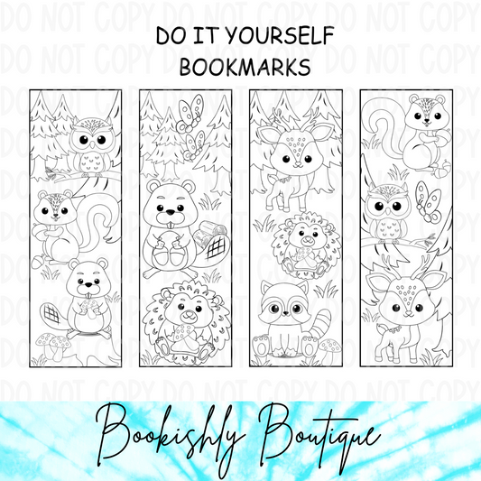 Woodland Animals DIY Bookmark Kit