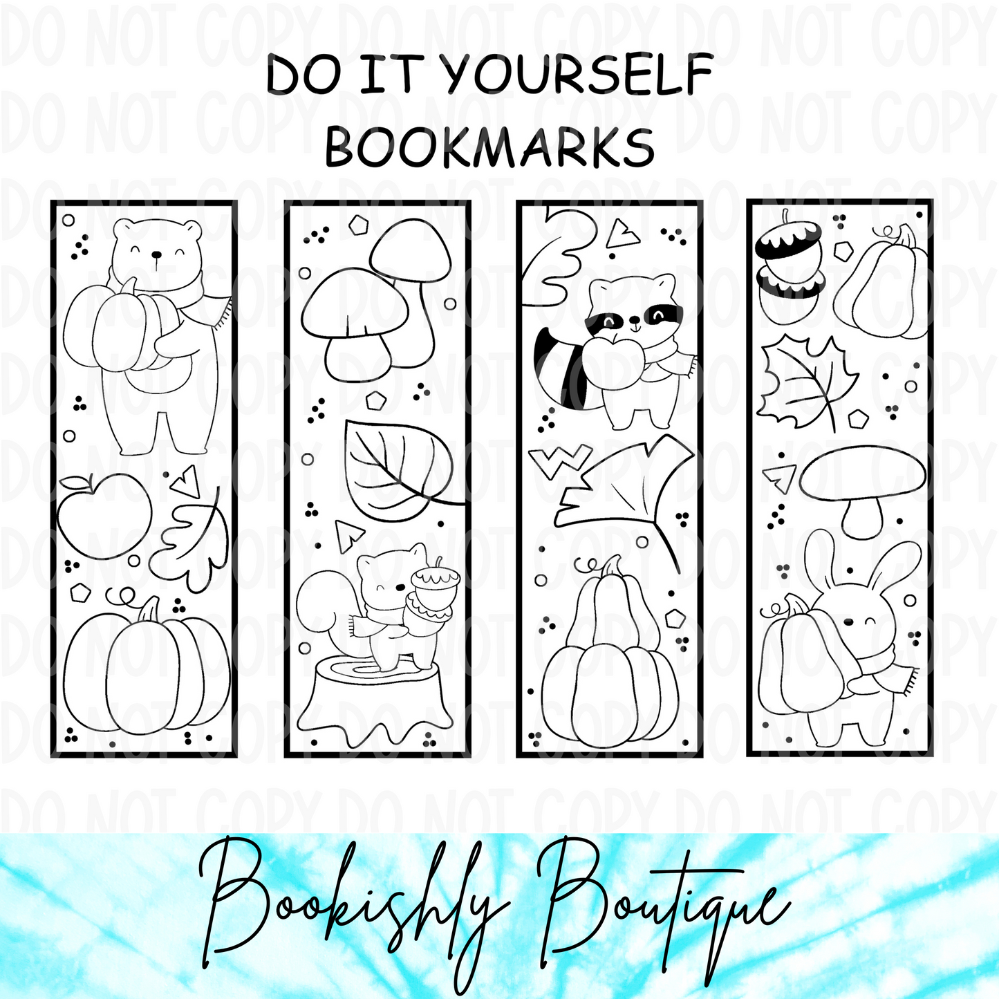 Fall Animals DIY Bookmark Kit