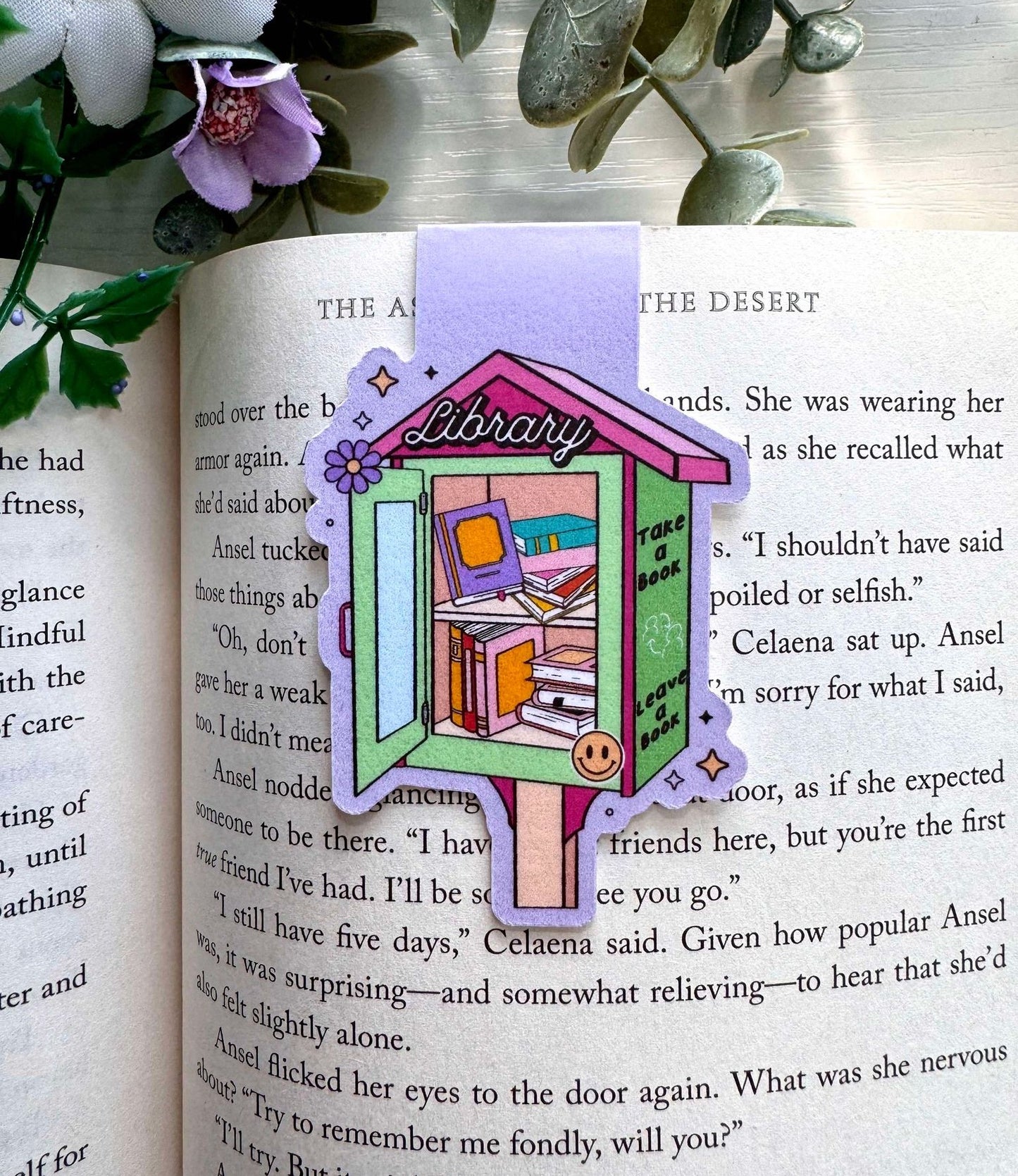 Little Library Magnetic Bookmark