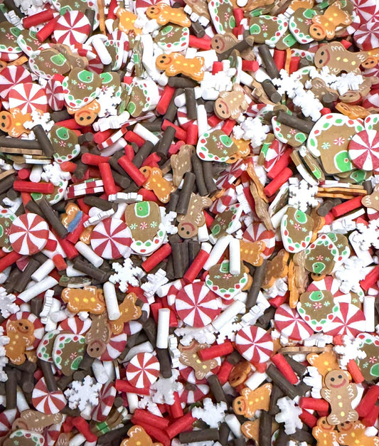 Gingerbread Polymer Clay Glitter
