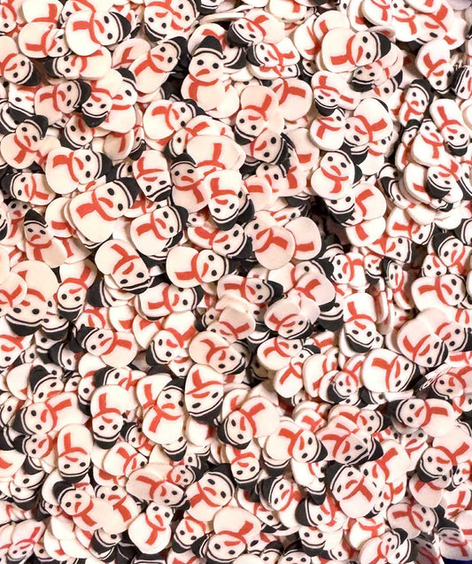 Snowman Polymer Clay Glitter