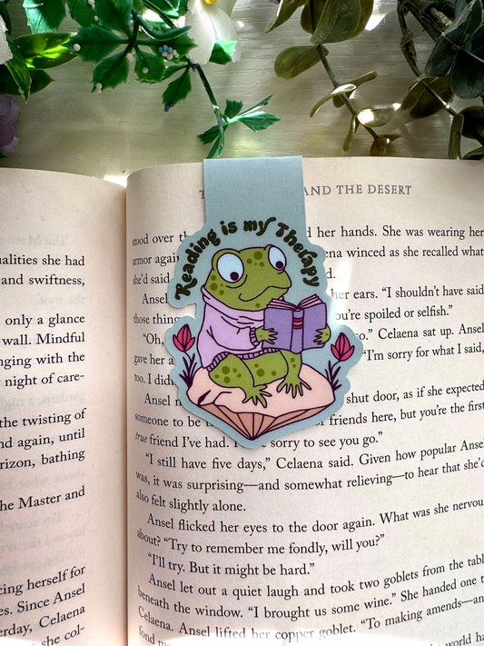 Reading Is My Therapy Magnetic Bookmark