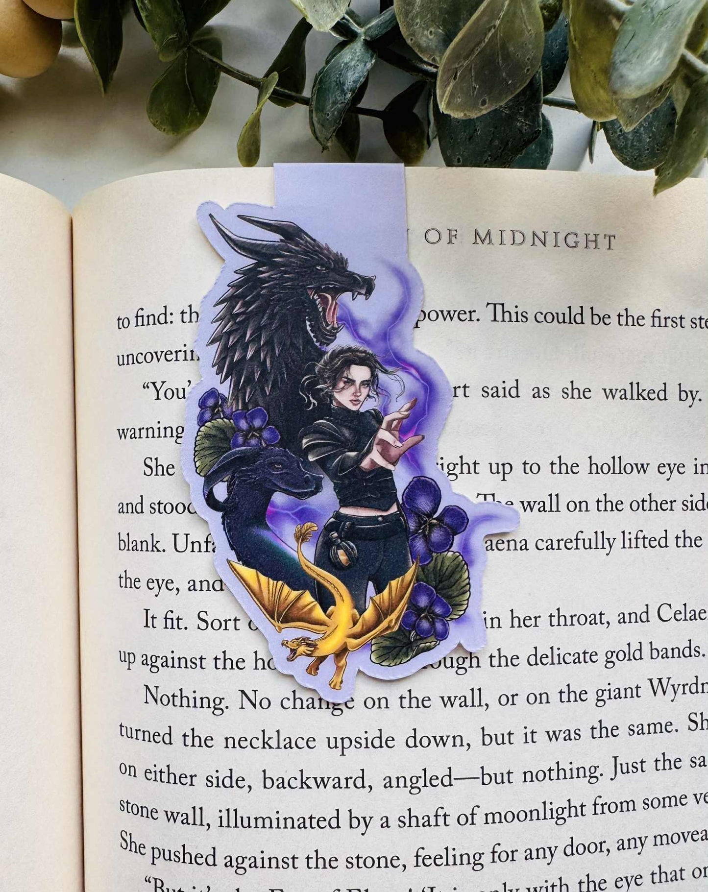 Violet Magnetic Bookmark